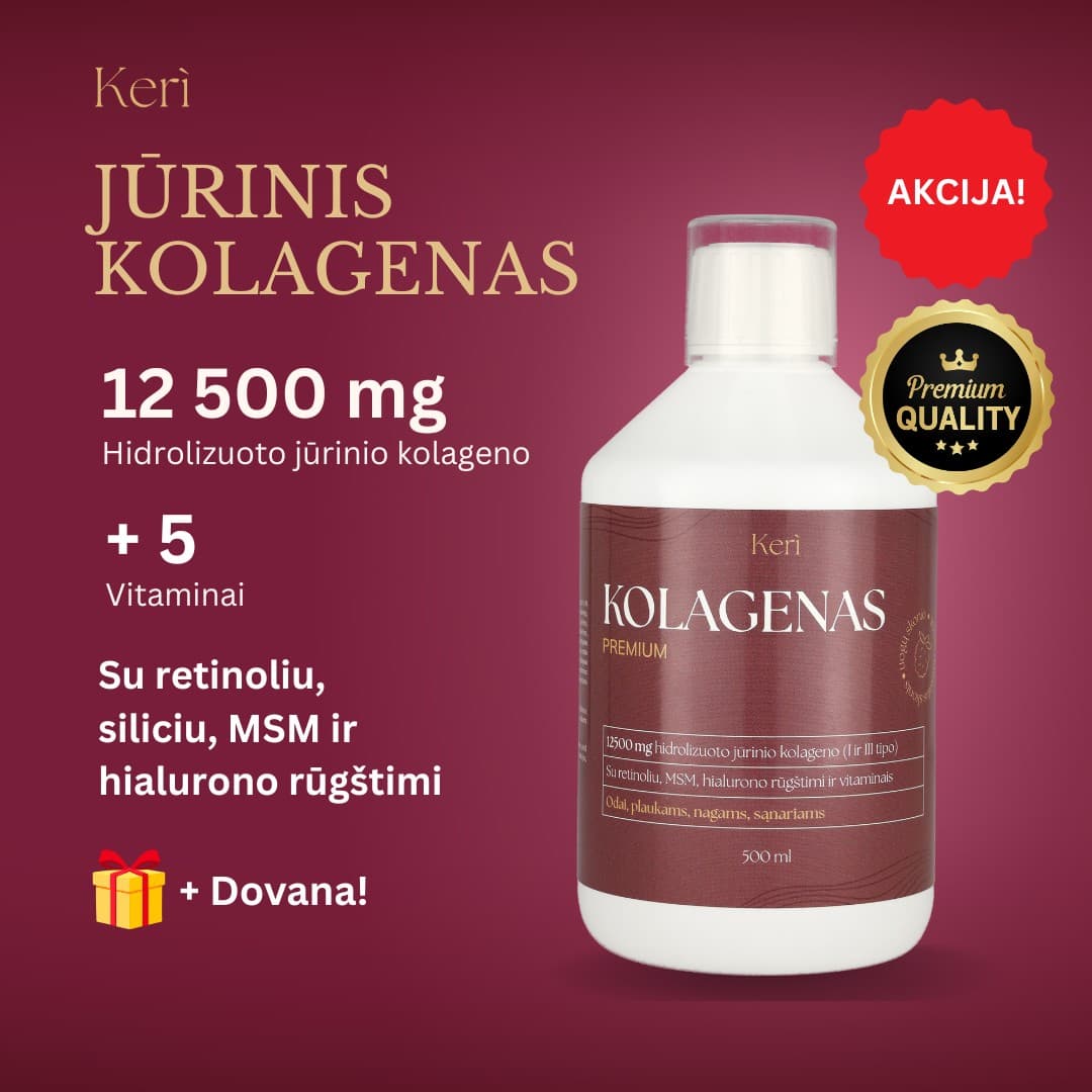 Hidrolizuotas jūrinis kolagenas 12.500 mg (500 ml.)